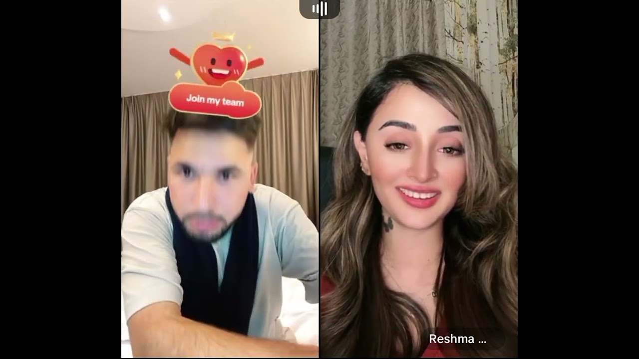 waliullah very funny tik tok live with Reshma