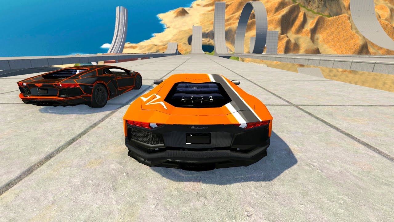 High Speed Jump Crashes BeamNG Drive Compilation #24 (Car Shredding Experiment)