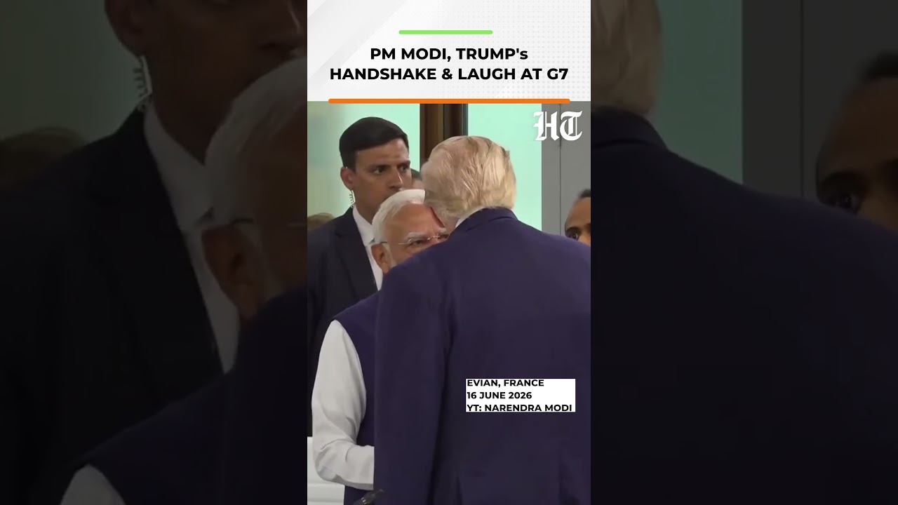 PM Modi & Donald Trump Meet For The First Time in 16 Months at G7 Summit in France