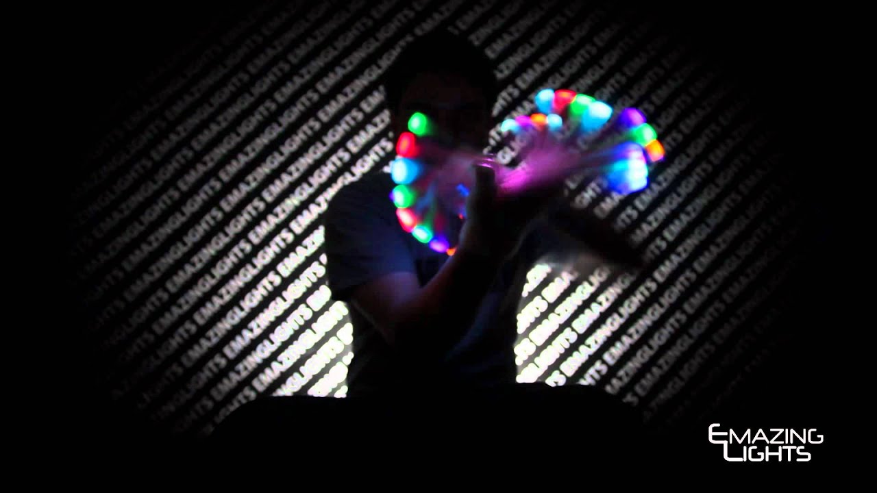Team [e] (AYO?) Boo - Mardi Gras Glove Set Glove Light Show [EmazingLights.com]