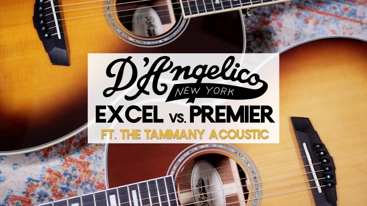 D'Angelico Premier vs Excel Acoustic Guitar Comparison