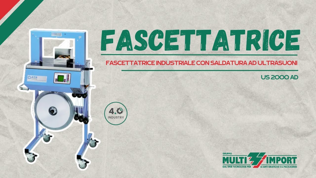 US 2000 AD | Fascettatrice industriale con saldatura ad ultrasuoni