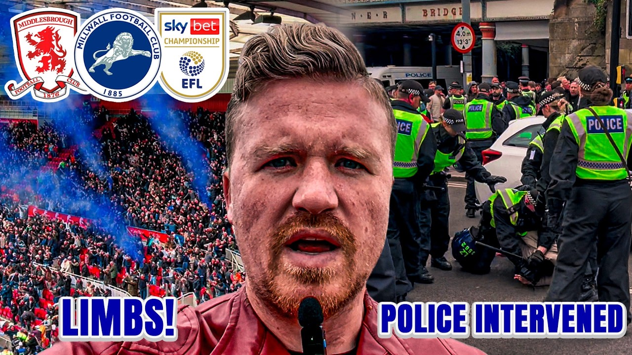 DISGRACEFUL SCENES AFTER MILLWALL LEAVE IT LATE VS BORO!