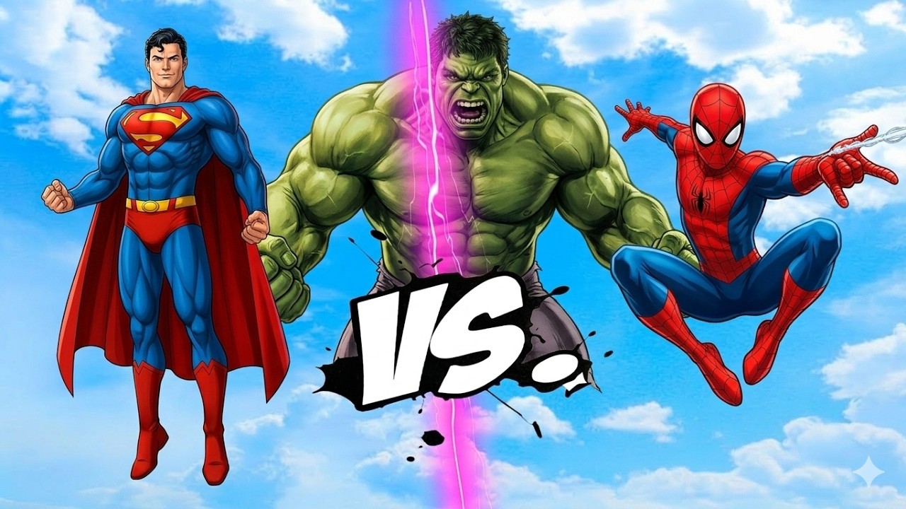 SUPERMAN VS HULK VS SPIDERMAN - EPIC BATTLE IN GTA 5!