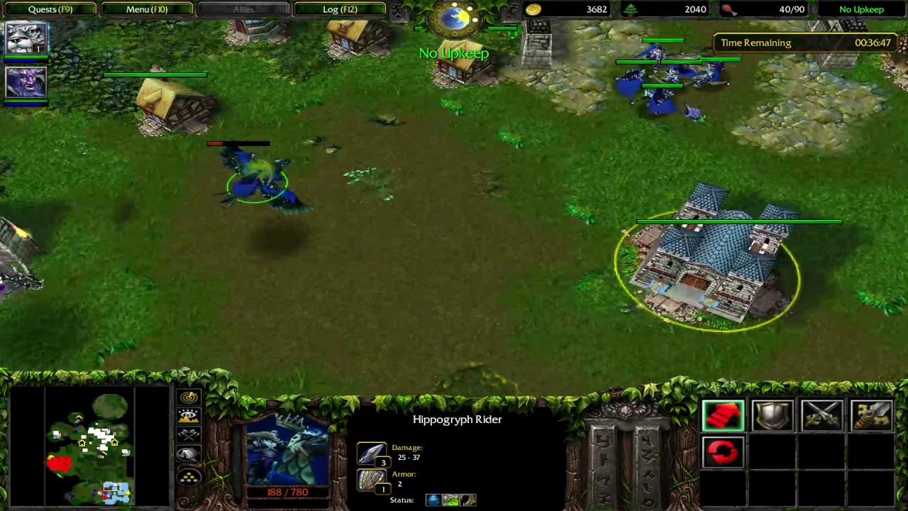 Warcraft 3: Reign of Chaos - Night Elf 07: Twilight of the Gods (Hard)