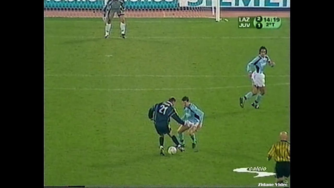 Zidane vs Lazio (2000-01 Serie A 23R) Higher Quality + Italian Commentary