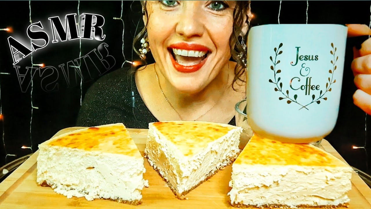 ASMR CHEESECAKE MUKBANG | Whispering and Eating Sounds