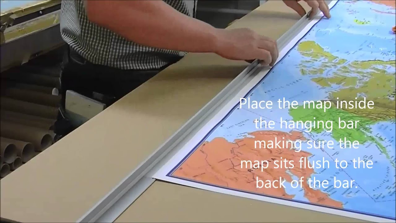 How to construct hanging bars with your wall map