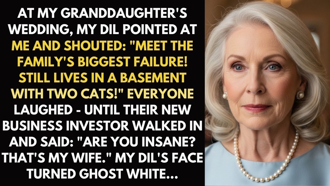 At my granddaughter’s wedding, my daughter-in-law pointed at me and shouted: Meet the family’s...