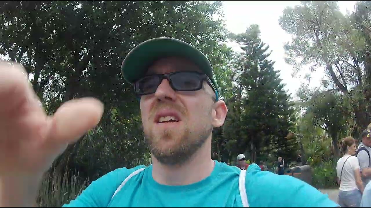 Me Pushing Forward Through The Epic Florida World Of The Epic Animal Kingdom With My Epic Green