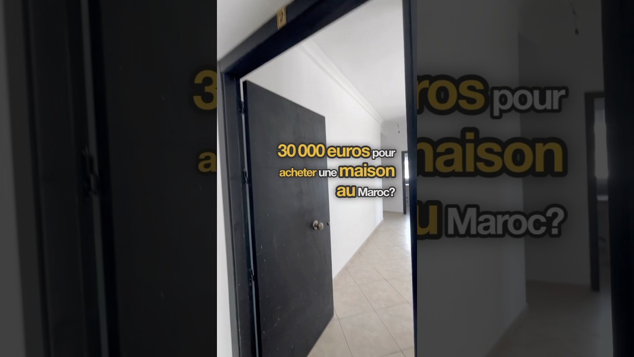 30 000 &euro; pour acheter une maison au Maroc ? 🇲🇦🏠💸 #maroc #vieaumaroc