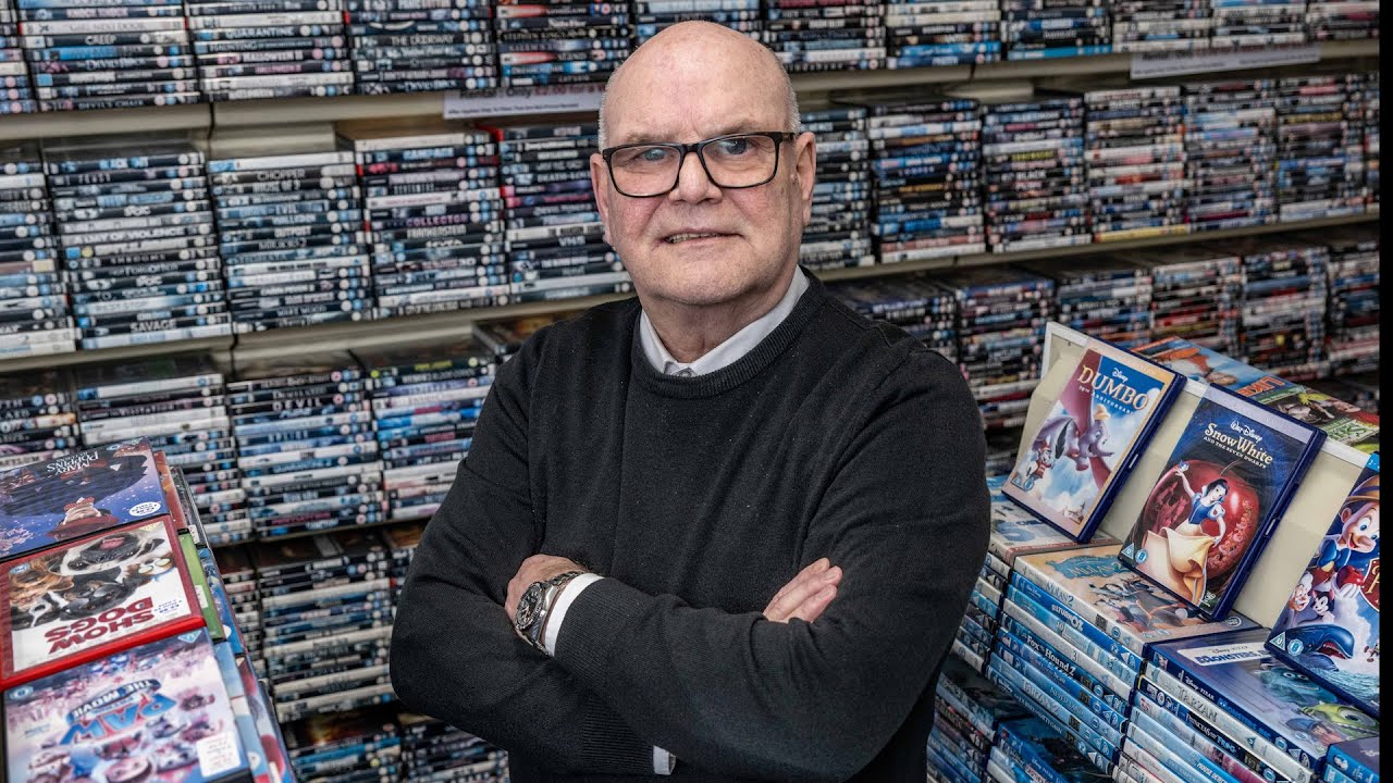 Owner of UK's only surviving DVD rental store says shop is booming 40 years later | SWNS