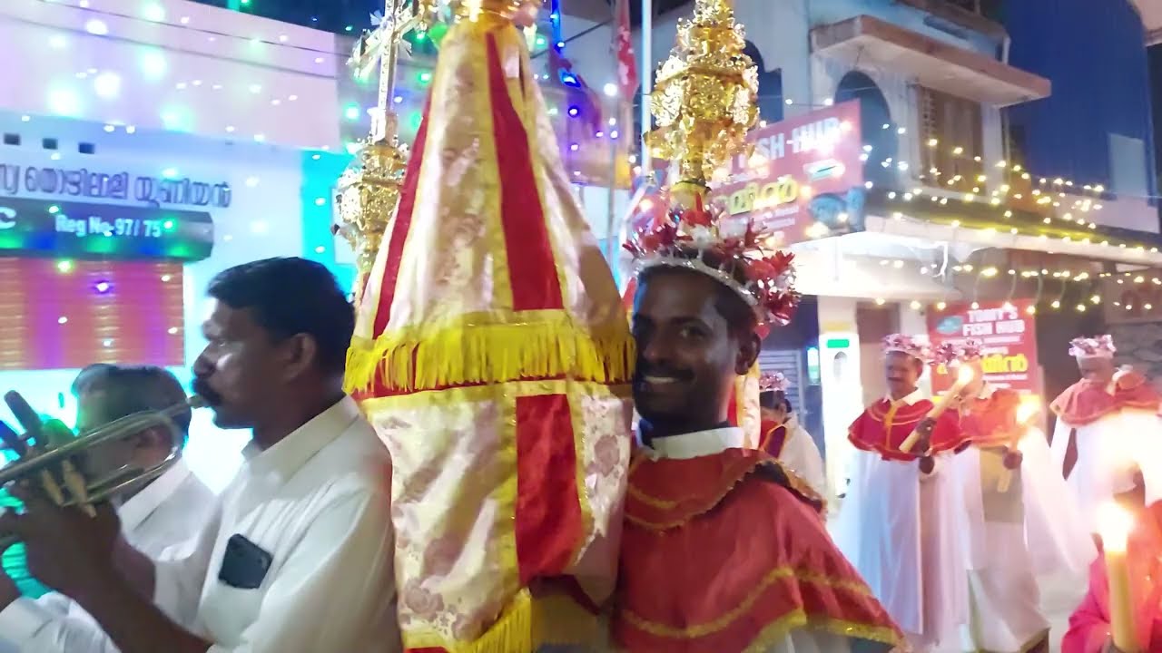 തിരുനാൾ പ്രദക്ഷിണം 2022 ക്രിസ്തുരാജ ദൈവാലയം കൃഷ്ണൻകോട്ട