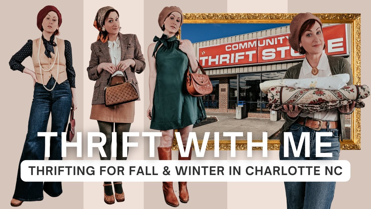 Thrift With Me: Thrifting for fall & winter in Charlotte North Carolina