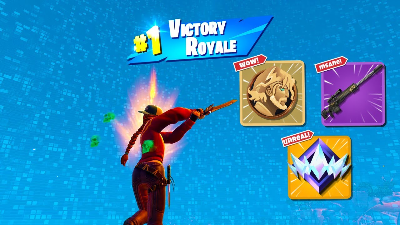 High Elimination Unreal Ranked Solo Win Gameplay (Fortnite Chapter 5 Season 2 Zero Builds)