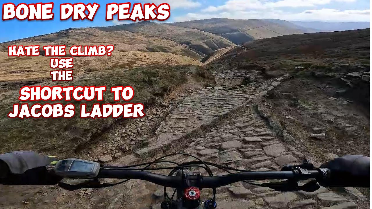 Jacobs ladder via the shortcut-Peak district emtb