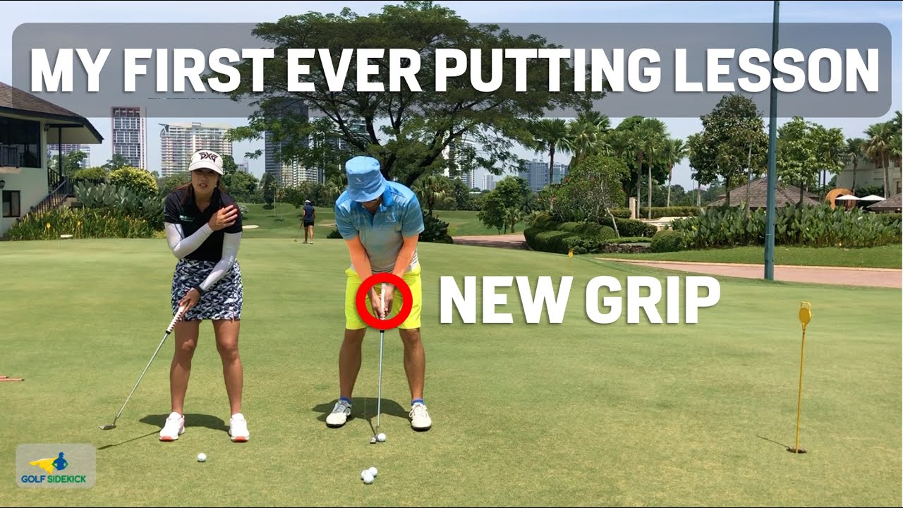 How I Changed My Putting Stroke Grip - My First Ever Putting Lesson Michele Low