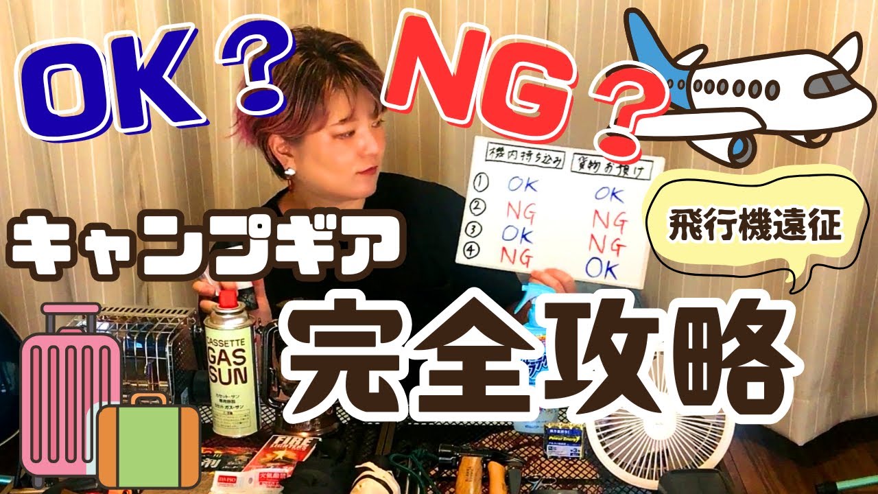 【飛行機遠征】必見！大事なギア没収されたくない人向け