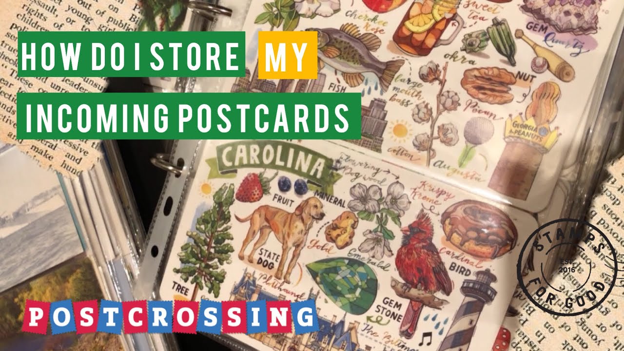 How do I store my incoming postcards | incoming postcards | Postcrossing | Anna Byo