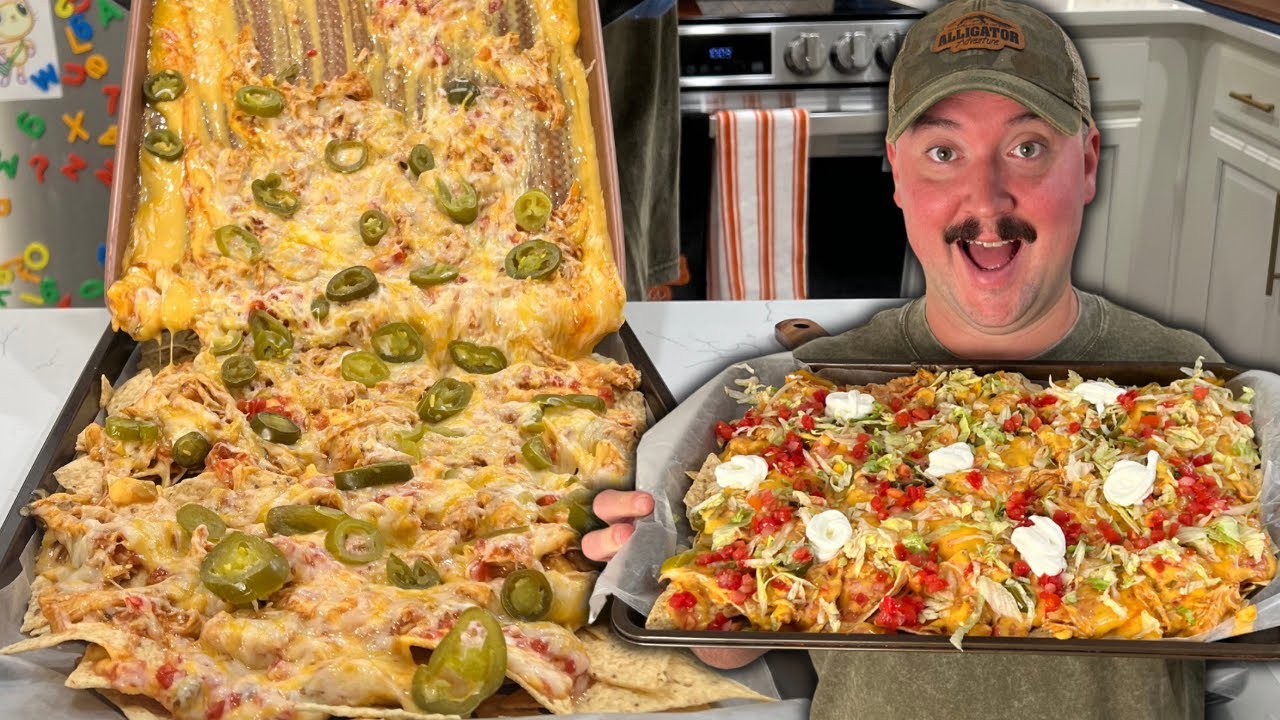 Sheet Pan Nachos | Game Day Nachos | Viral Sheet Pan Nachos 