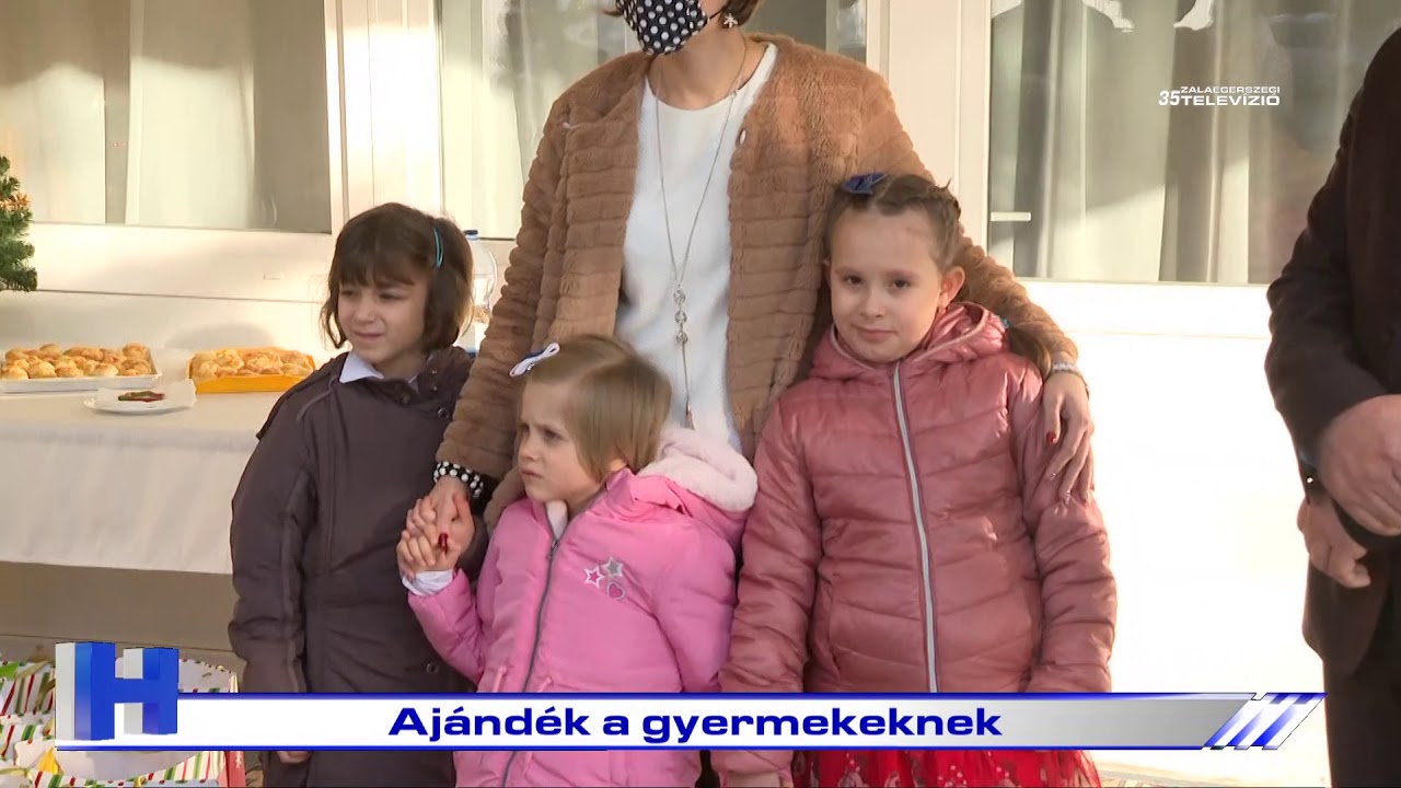 Ajándék a gyermekeknek - ZTV Híradó 2020-12-23