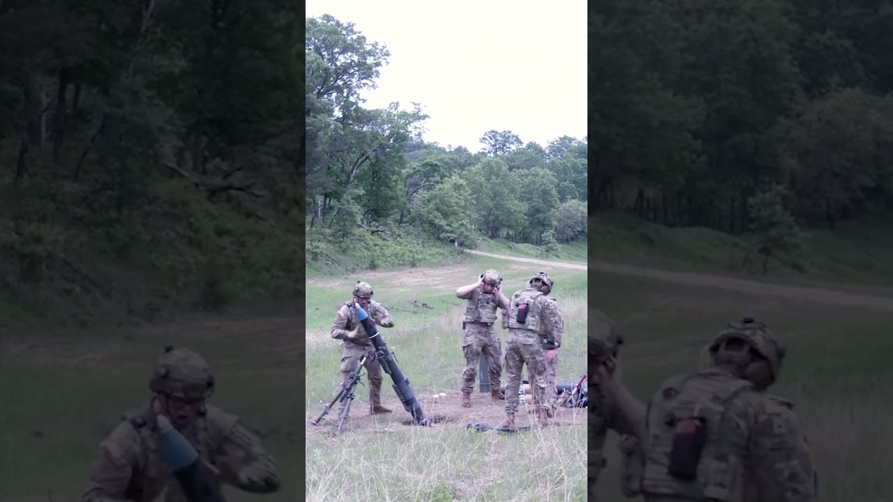 Teamwork in mortar training 