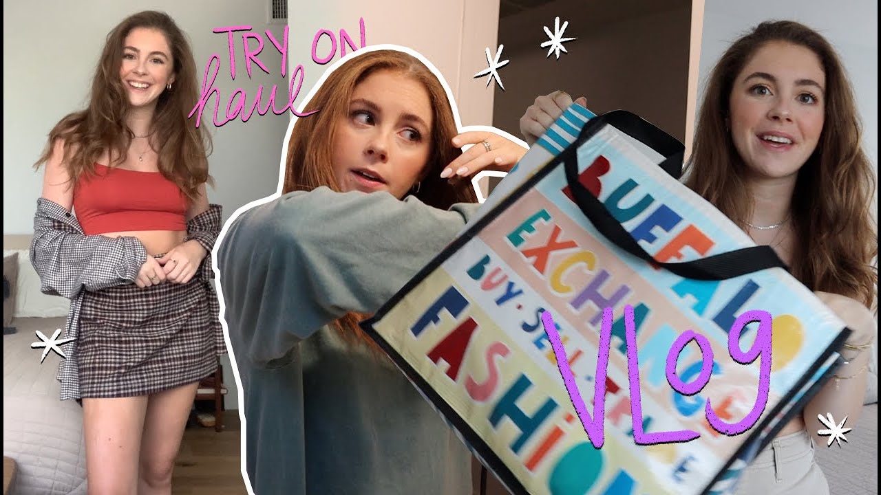 WEEK IN MY LIFE! try on thrift & abercrombie haul & get ready with me
