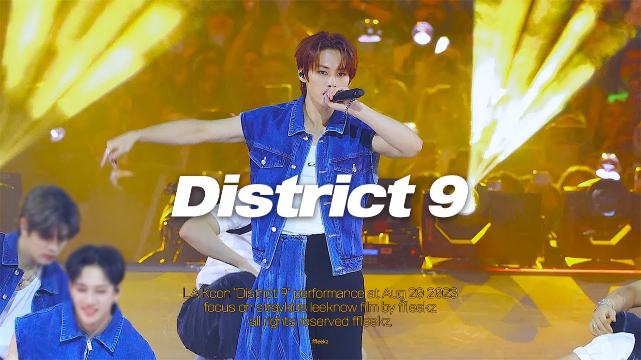 [4K] 230820 LA KCON District 9 Stray Kids leeknow fancam 리노 디스트릭트 나인 직캠