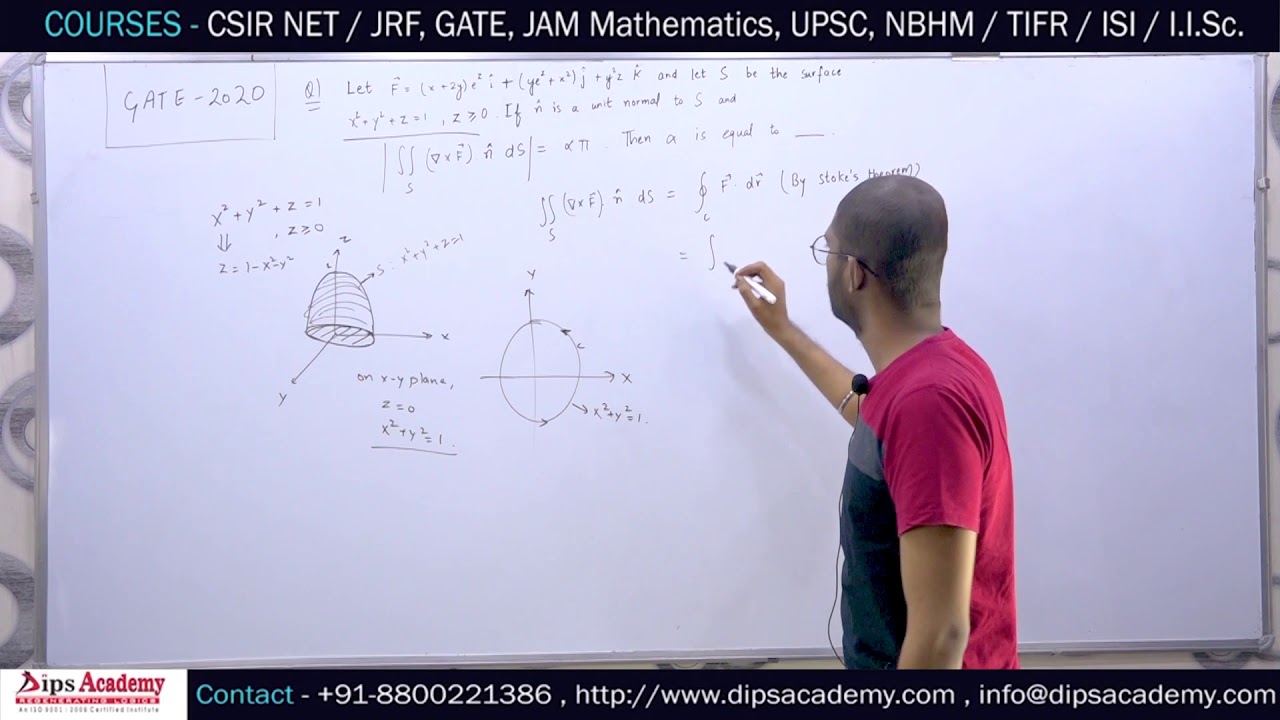 GATE Math 2020 Solution | VECTOR CALCULUS | GATE 2020
