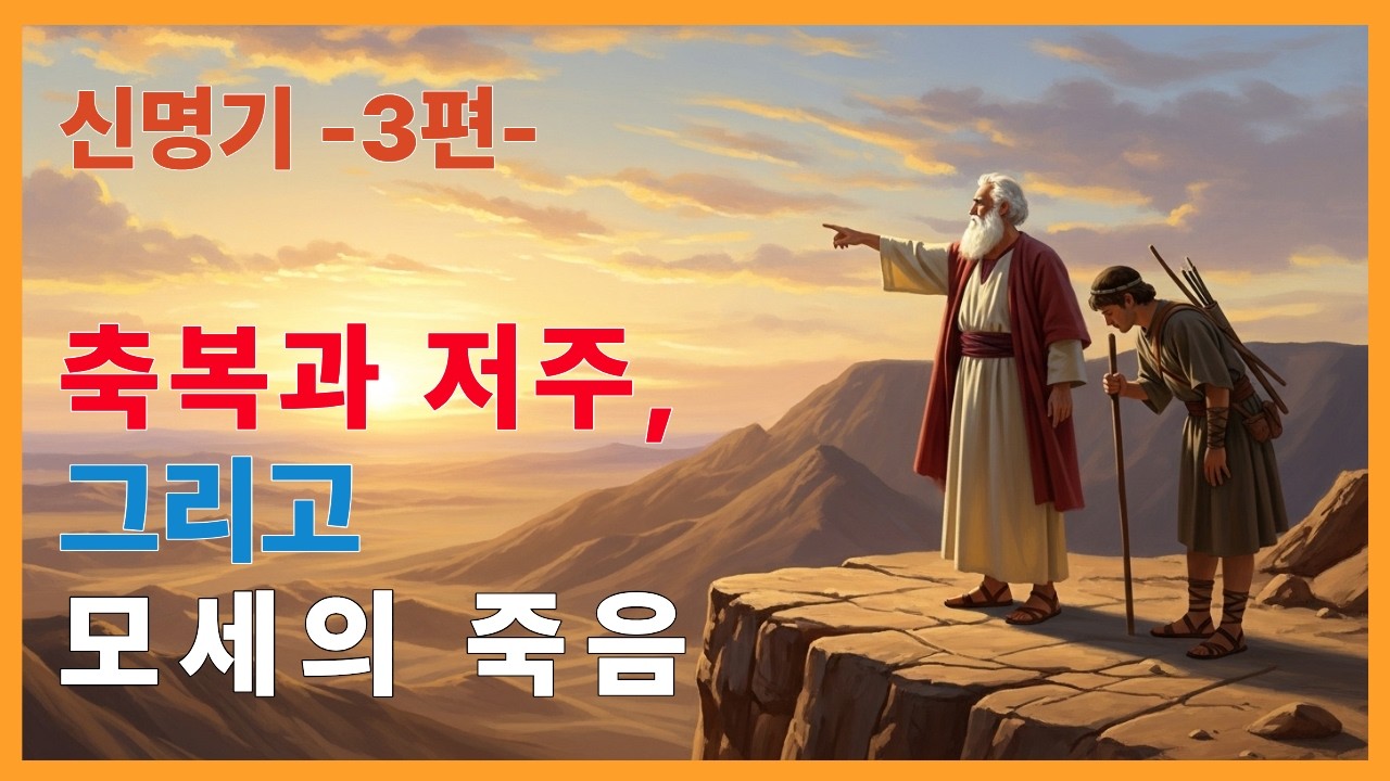 신명기3편 | 축복과저주 | 모세의죽음 | 모세오경의피날레 | 신명기27~34장 | #여호수아 #그리심산 #모세의유산