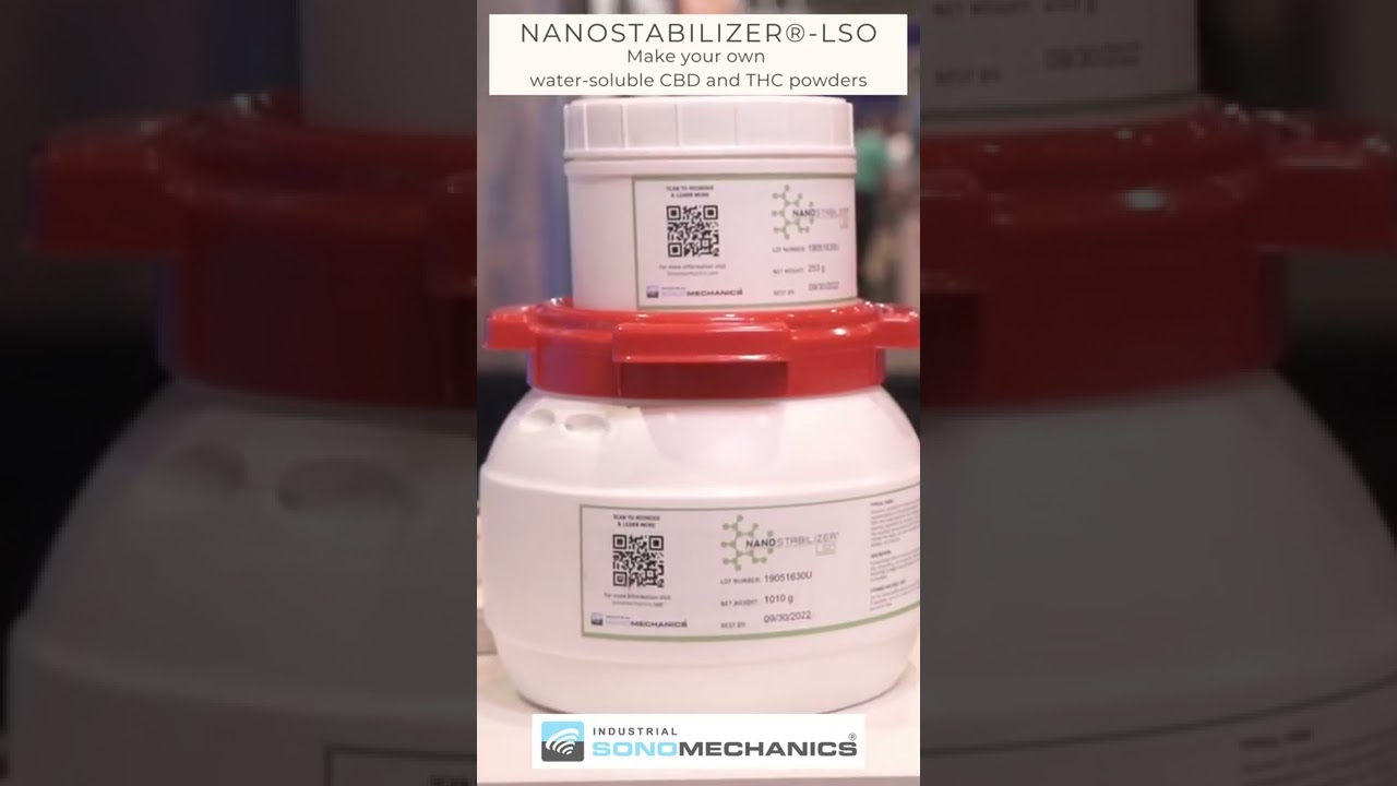 Produce Water-Soluble THC & CBD Powders and Liquids With the NanoStabilizer&reg;-LSO Formulation
