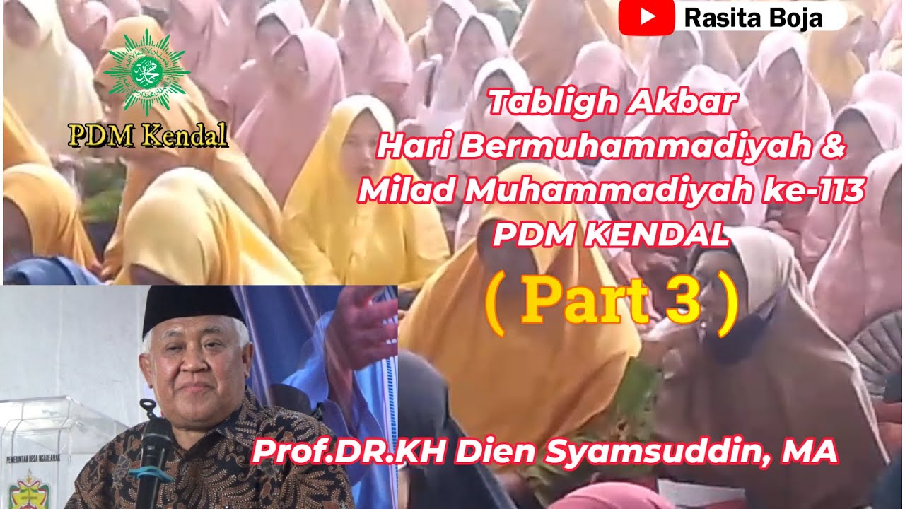 Tabligh Akbar bersama Prof. DR. KH Dien Syamsuddin,MA di Singorojo - Kendal II 2025 II Rasita Boja