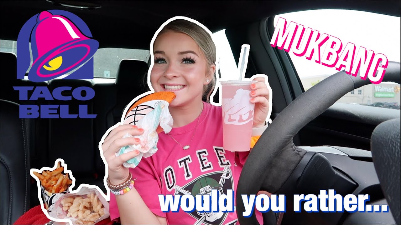 TACO BELL MUKBANG + WOULD YOU RATHER...
