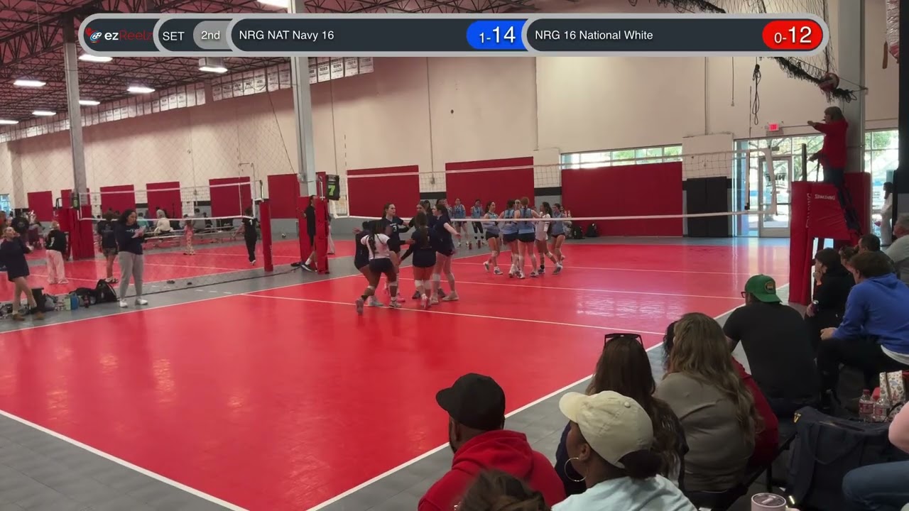2026-02-22, Day 2, Match 5, 2nd Set, NRG NAT Navy 16 vs NRG 16 National White [25-23]