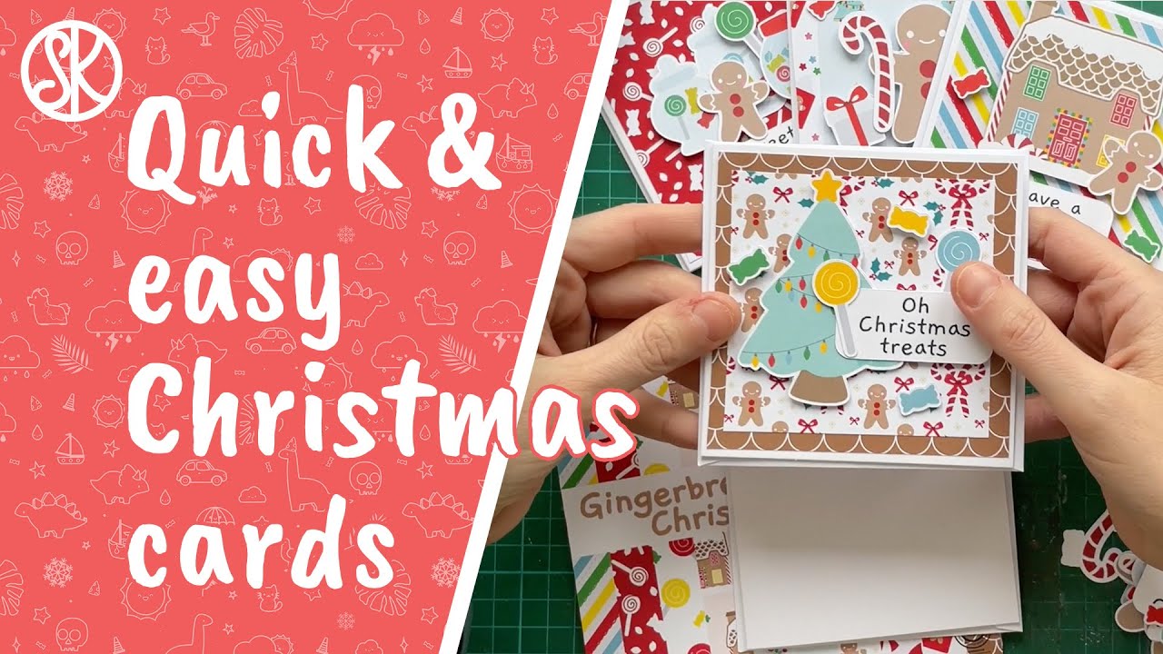 Quick and easy Christmas cards – Gingerbread Christmas card making kit | Simple Christmas Crafts