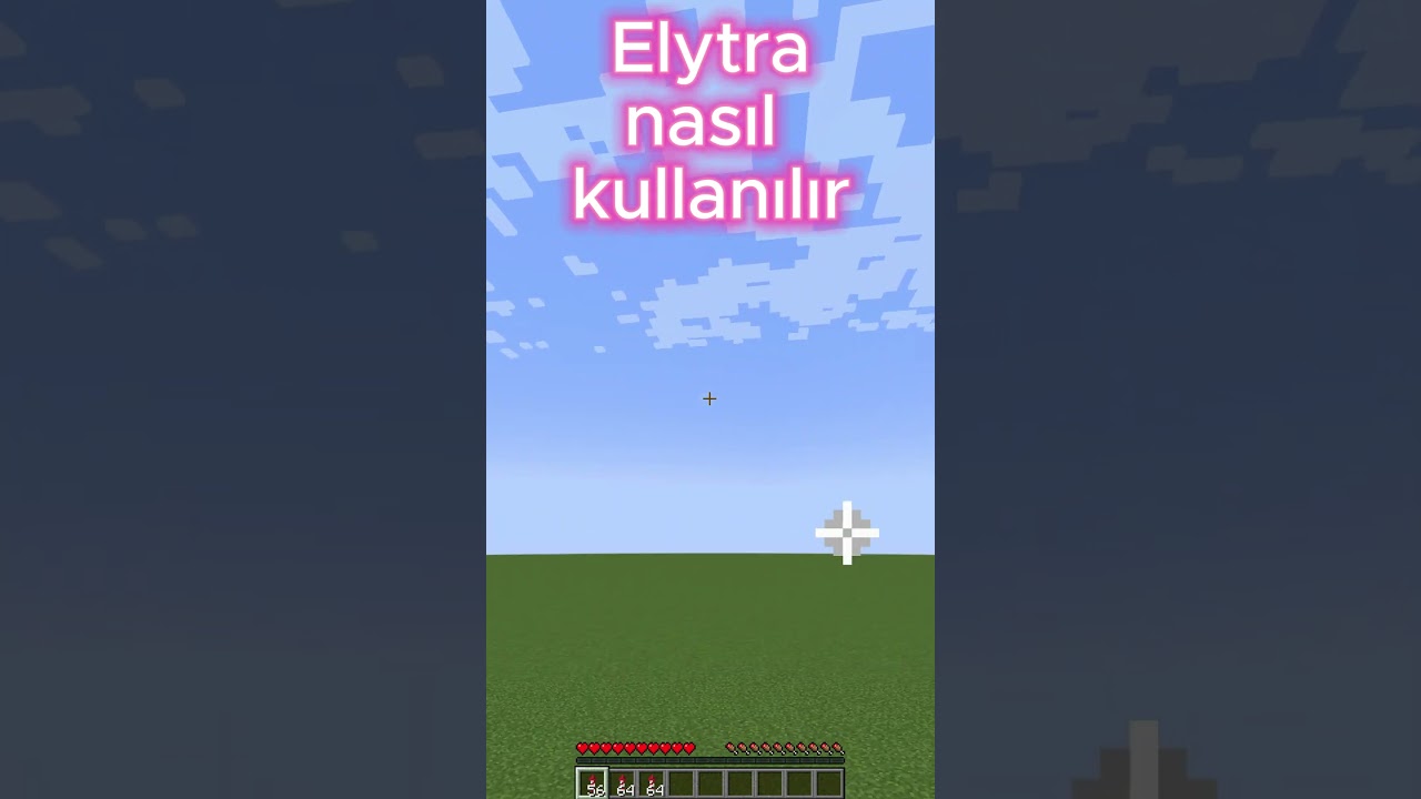 ELYTRA İLE NASIL U&Ccedil;ULUR!  #minecraft #shorts #elytra