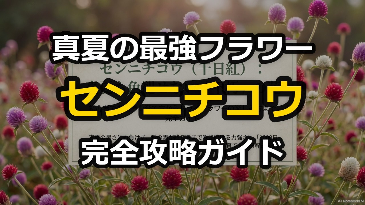 初心者でも絶対失敗しない！真夏の最強フラワー「千日紅」完全攻略ガイド