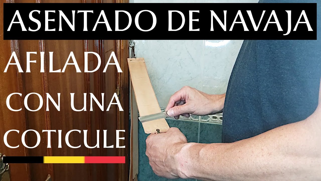 97 - Asentado de navaja afilada con coticule