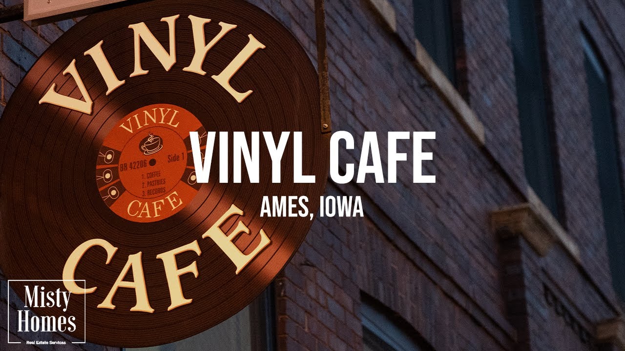 Drinking Coffee at the Vinyl Cafe in Ames, Iowa