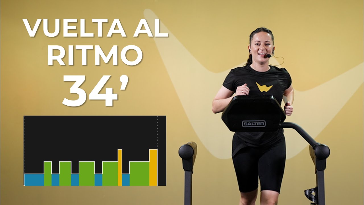 Anda en casa en cinta 34 minutos con trote y carrera suave