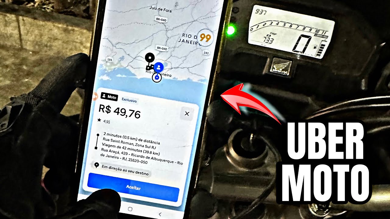 SÓ TIRÃO NA UBER MOTO/FLASH(CORRIDA LONGA)🤑🚀🔥