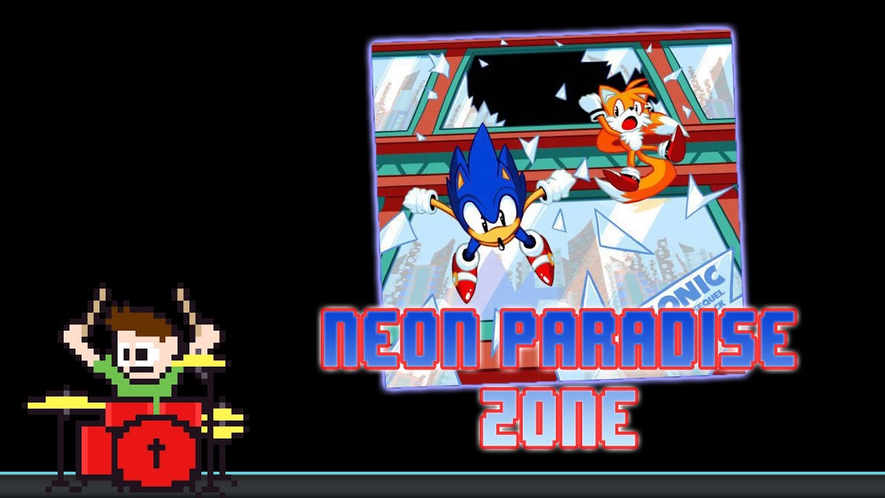 Sonic ATS 4-09 Neon Paradise Zone (Drum Cover) -- The8BitDrummer