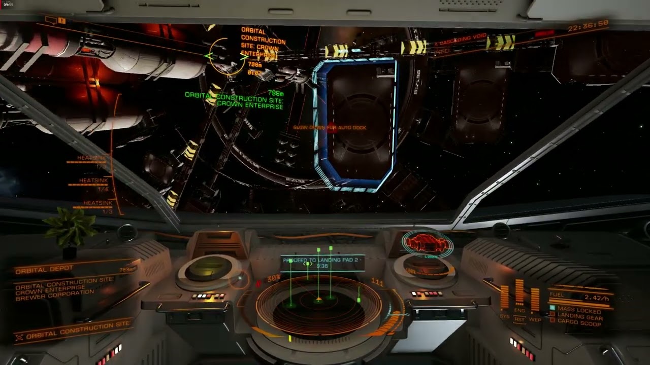 Elite Dangerous - Colonisation of col 285 sector DF-Q C5-16 completing an asteroid starport!