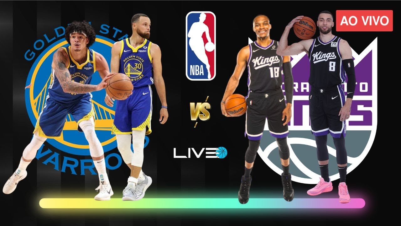 GOLDEN STATE WARRIORS x SACRAMENTO KINGS - NBA AO VIVO l Gui Santos e Stephen Curry em quadra