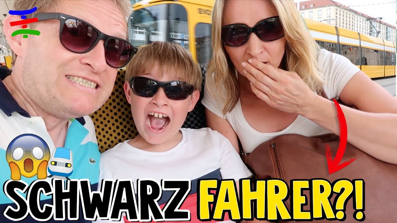 SCHWARZFAHRER in der Bahn in Dresden 😱 !? 😁 TipTapTube Family 👨‍👩‍👦‍👦
