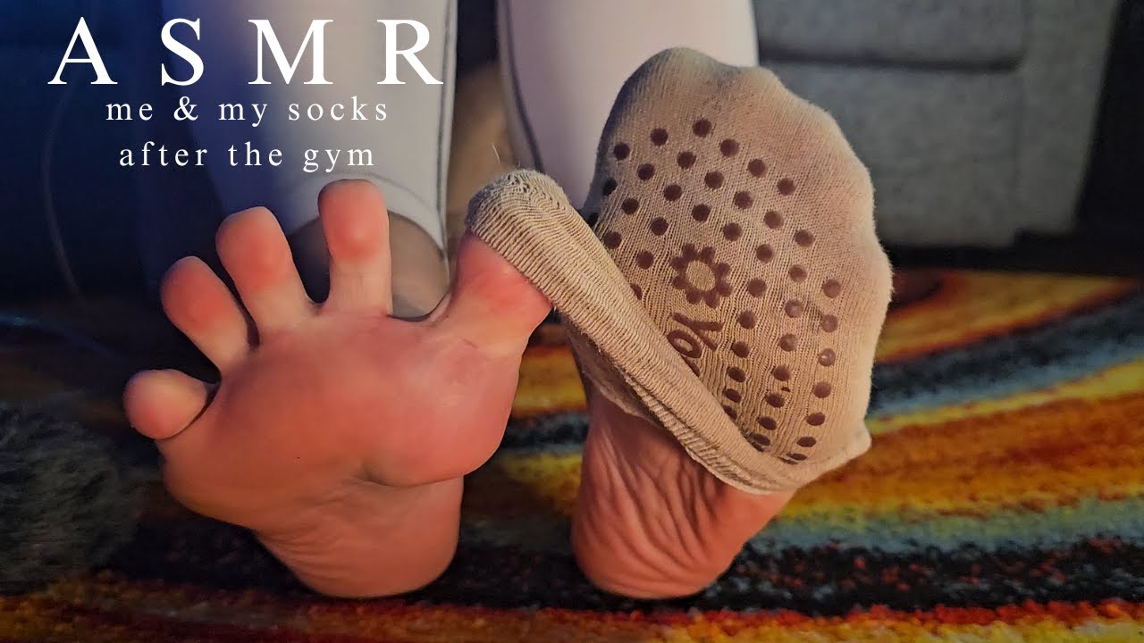 ASMR | socks & toes after a sweaty gym sesh | no talking