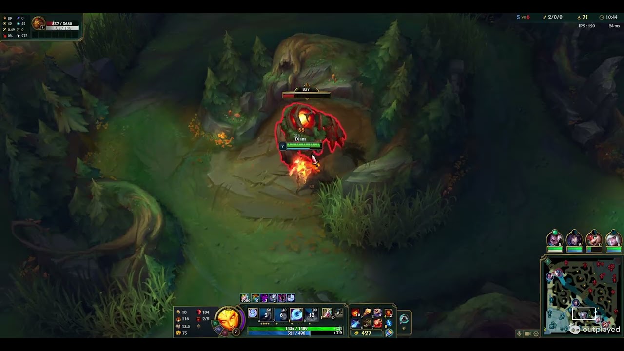 Game parfaite sur Diana [FLEX GF]