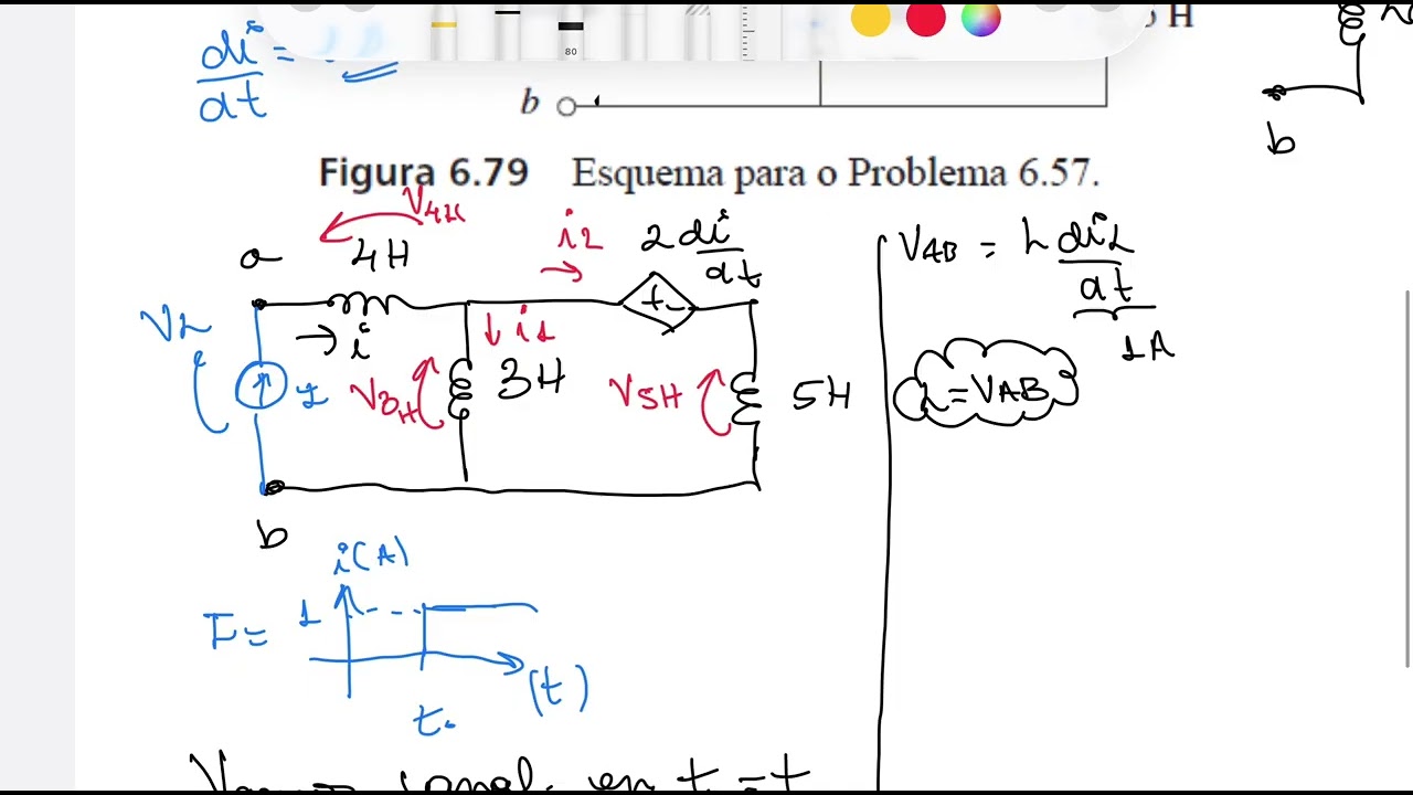 Exercício 6-57: indutância Equivalente 