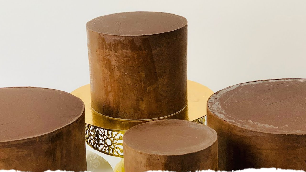 اسرار نجاح تغليف الكيك بحواف حادة بجناش الشكولاتة/ طريقتي