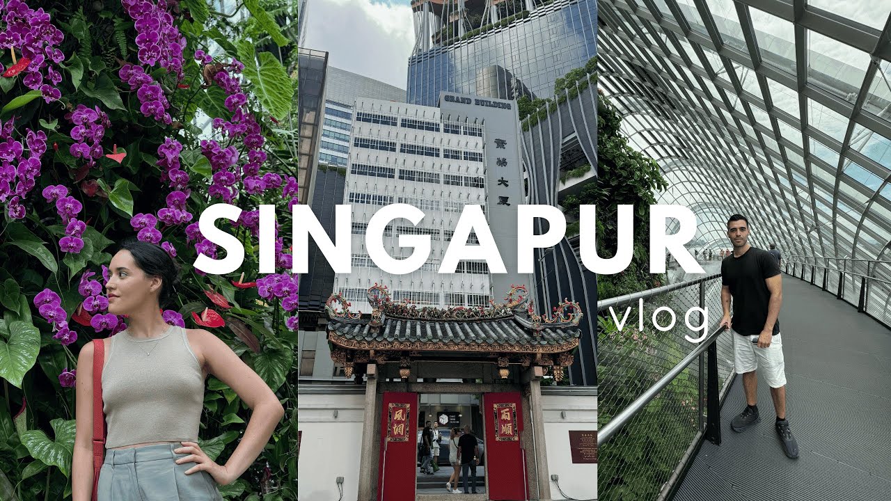 Singapur en 1 día: templos, rascacielos y fiesta en Marina Bay Sands (4K) | SINGAPUR | Pame y Jorge